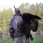 bobby with harry's turkey that he shot